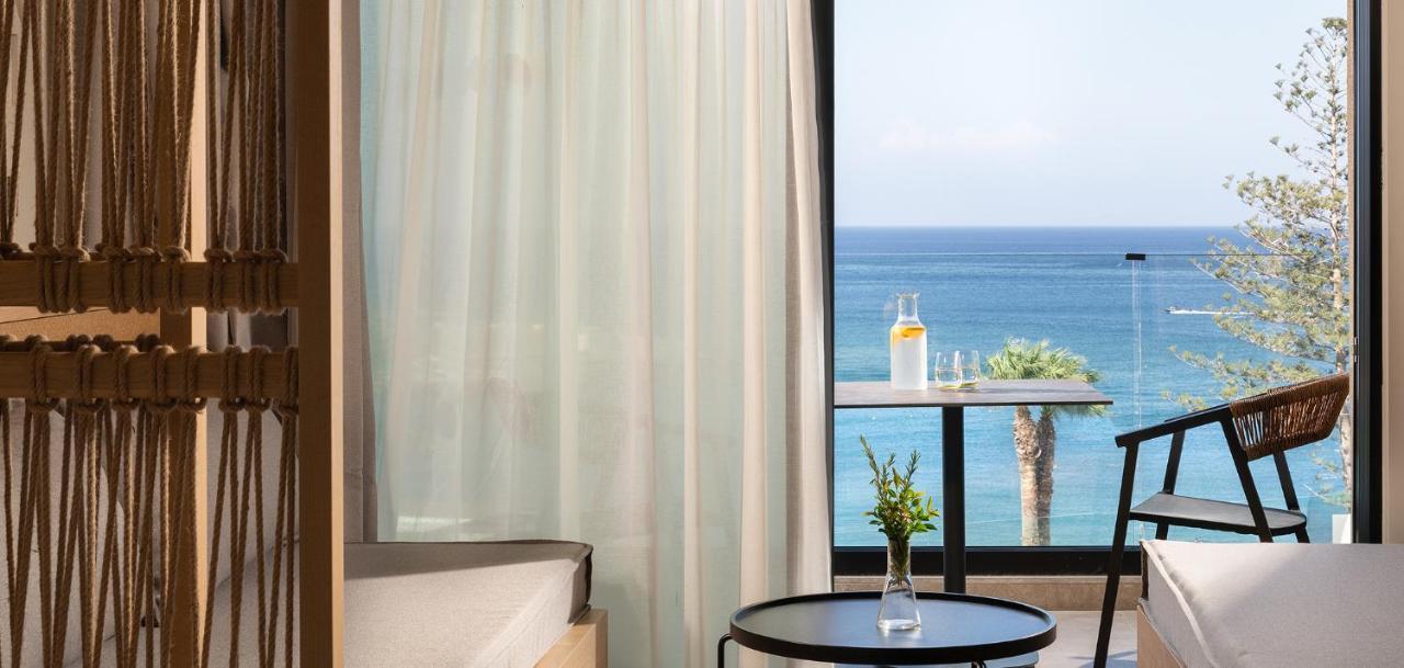 Helea Lifestyle Beach Resort Kallithea  Ngoại thất bức ảnh Sea view from a room at the hotel