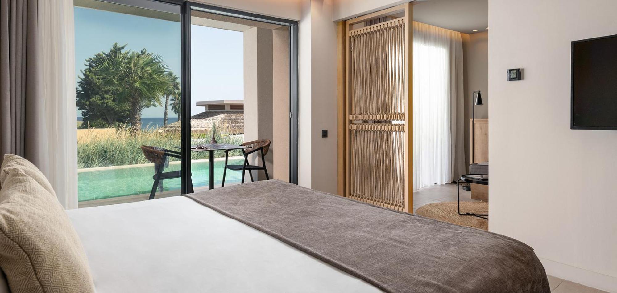 Helea Lifestyle Beach Resort Kallithea  Ngoại thất bức ảnh A room at the hotel