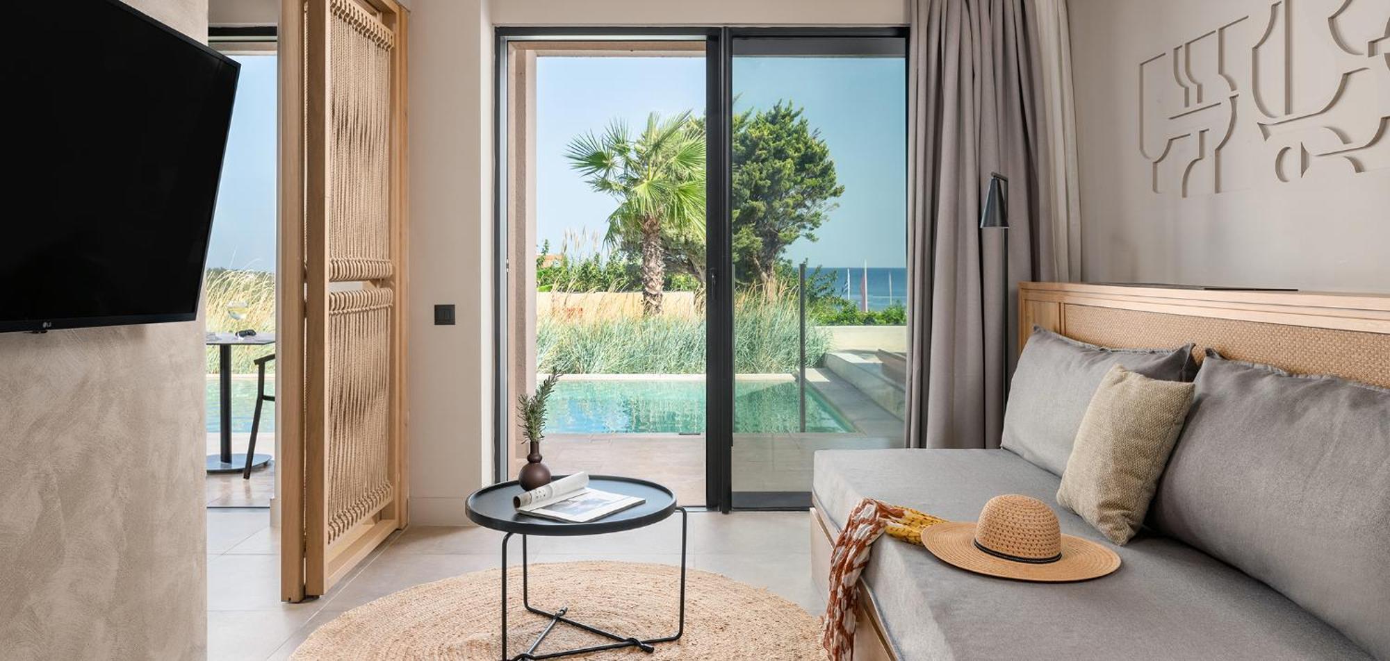 Helea Lifestyle Beach Resort Kallithea  Ngoại thất bức ảnh A room at the hotel